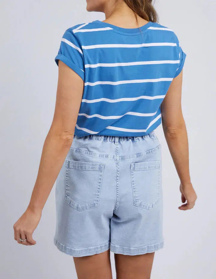 Manly Stripe Tee - Blue-Foxwood-Lima & Co