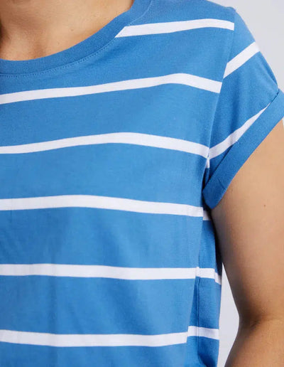 Manly Stripe Tee - Blue-Foxwood-Lima & Co