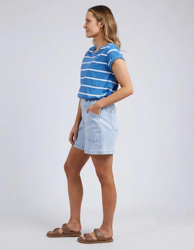 Manly Stripe Tee - Blue-Foxwood-Lima & Co