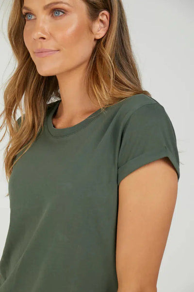 Manly Tee - Khaki-Foxwood-Lima & Co