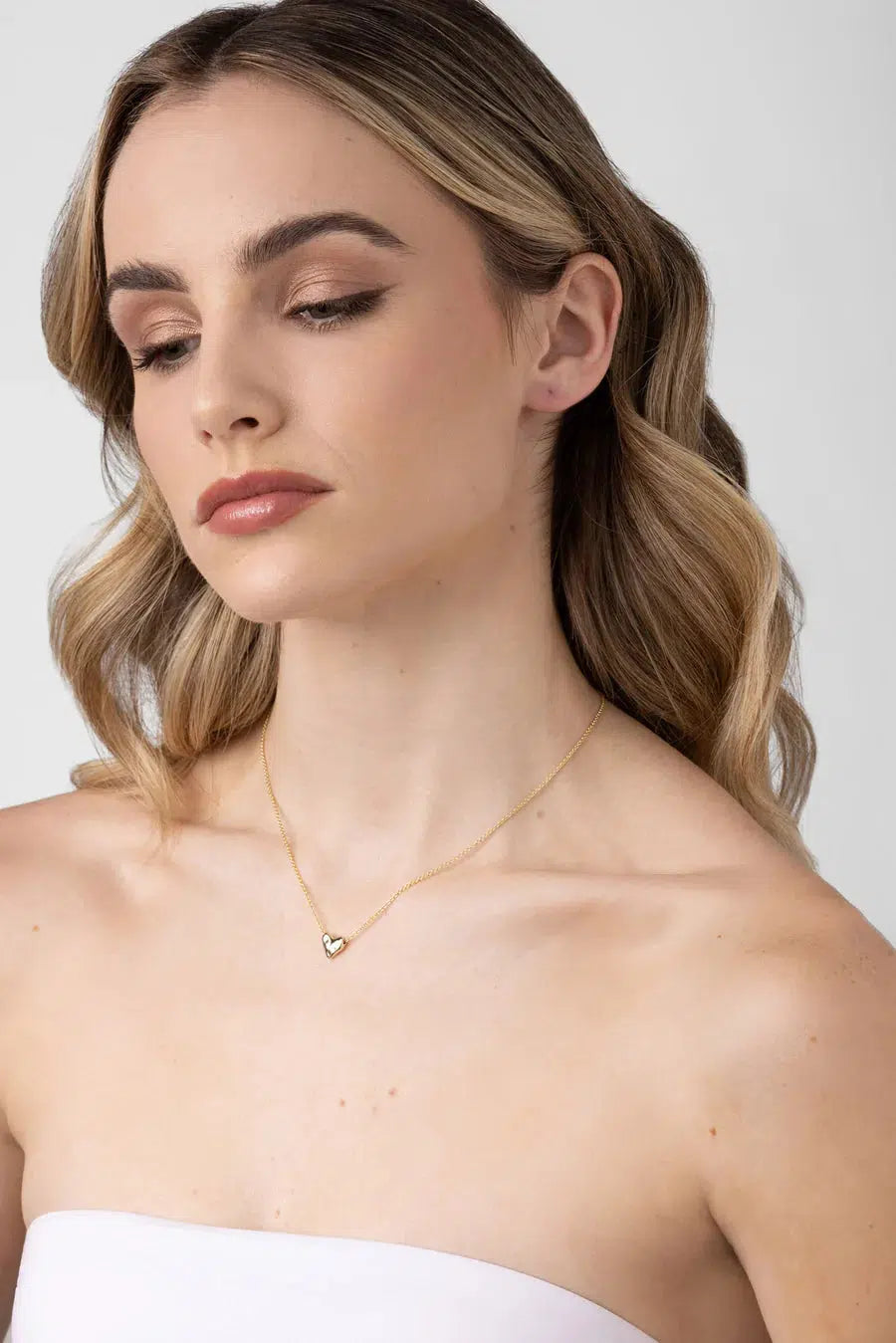 Mariel Heart Necklace - Gold-Liberte-Lima & Co