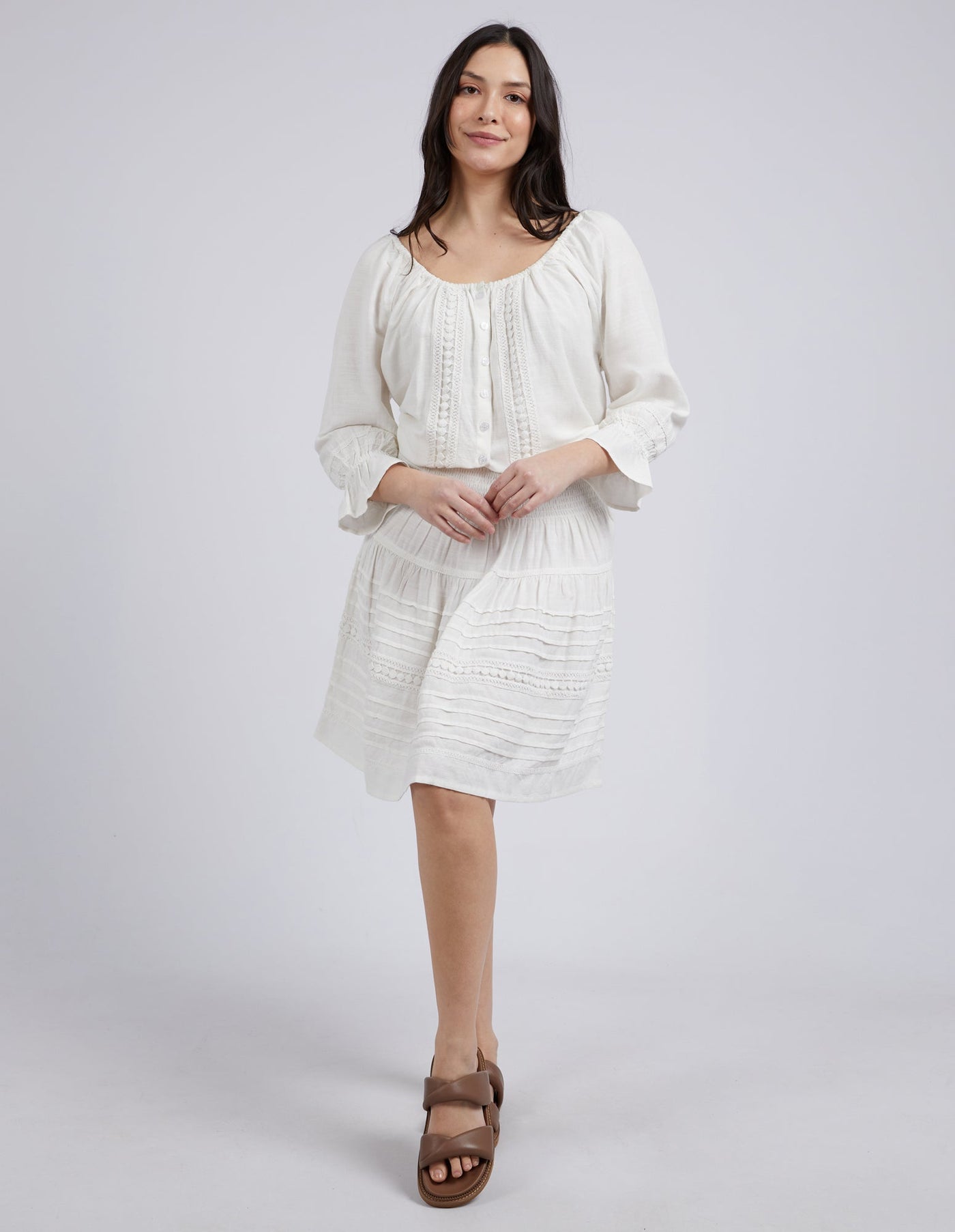 Market Blouse - Pearl-Elm Lifestyle-Lima & Co