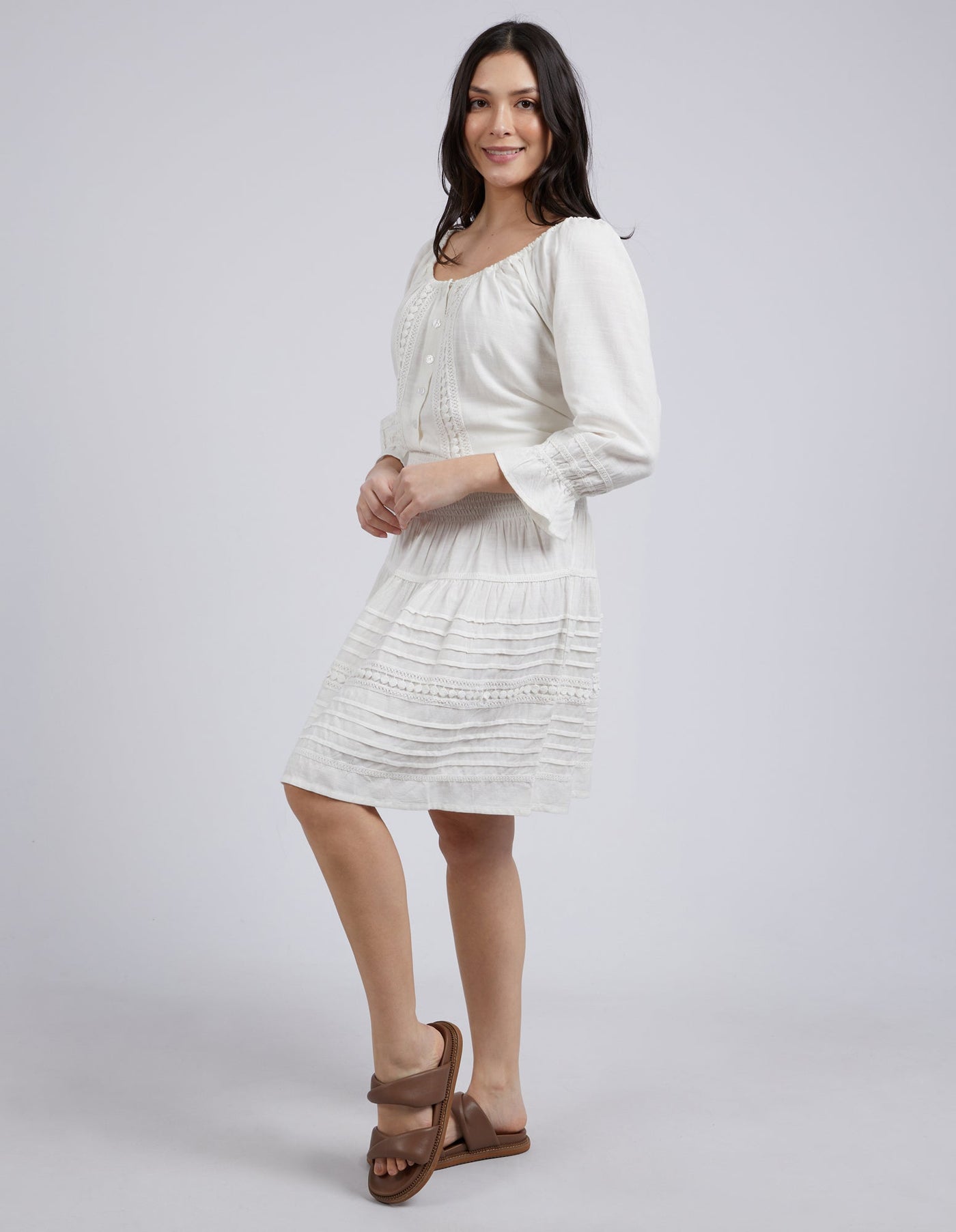 Market Skirt - Pearl-Elm Lifestyle-Lima & Co