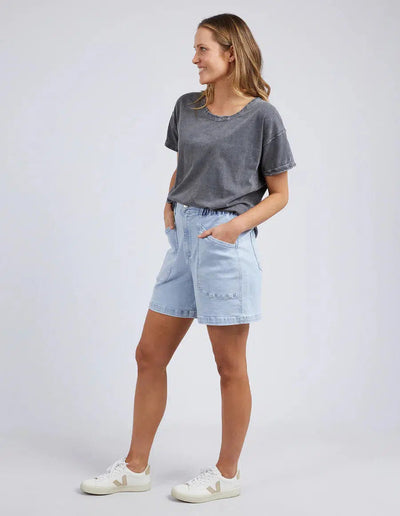 Marley Tee - Washed Black-Foxwood-Lima & Co