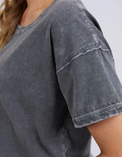 Marley Tee - Washed Black-Foxwood-Lima & Co