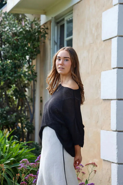 Mattie Top - Black-The Eighth Letter-Lima & Co