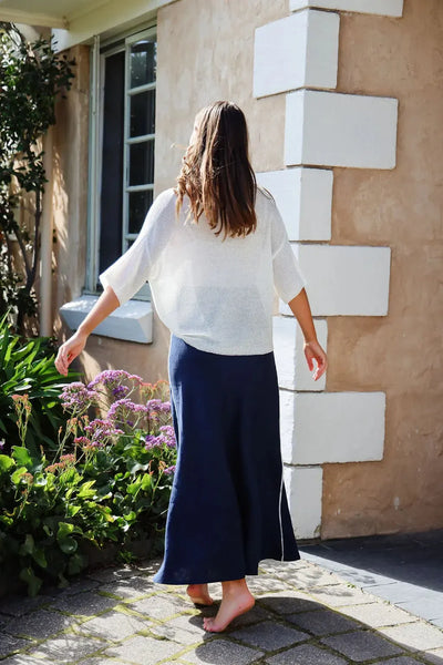 Mattie Top - White-The Eighth Letter-Lima & Co