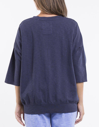 Mazie Sweat - Navy-Elm Lifestyle-Lima & Co