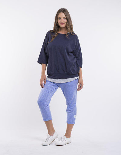 Mazie Sweat - Navy-Elm Lifestyle-Lima & Co