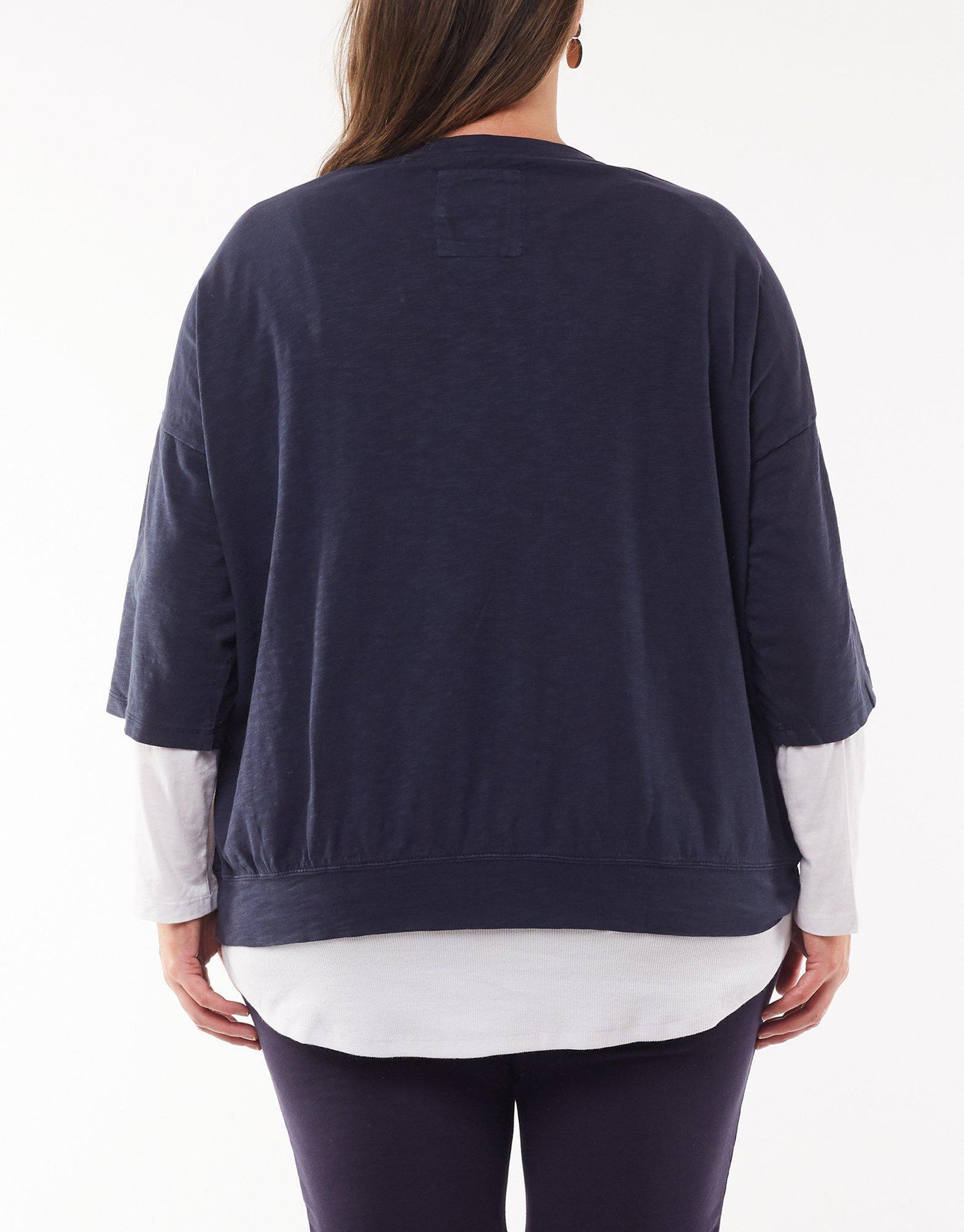 Mazie Sweat - Navy-Elm Lifestyle-Lima & Co
