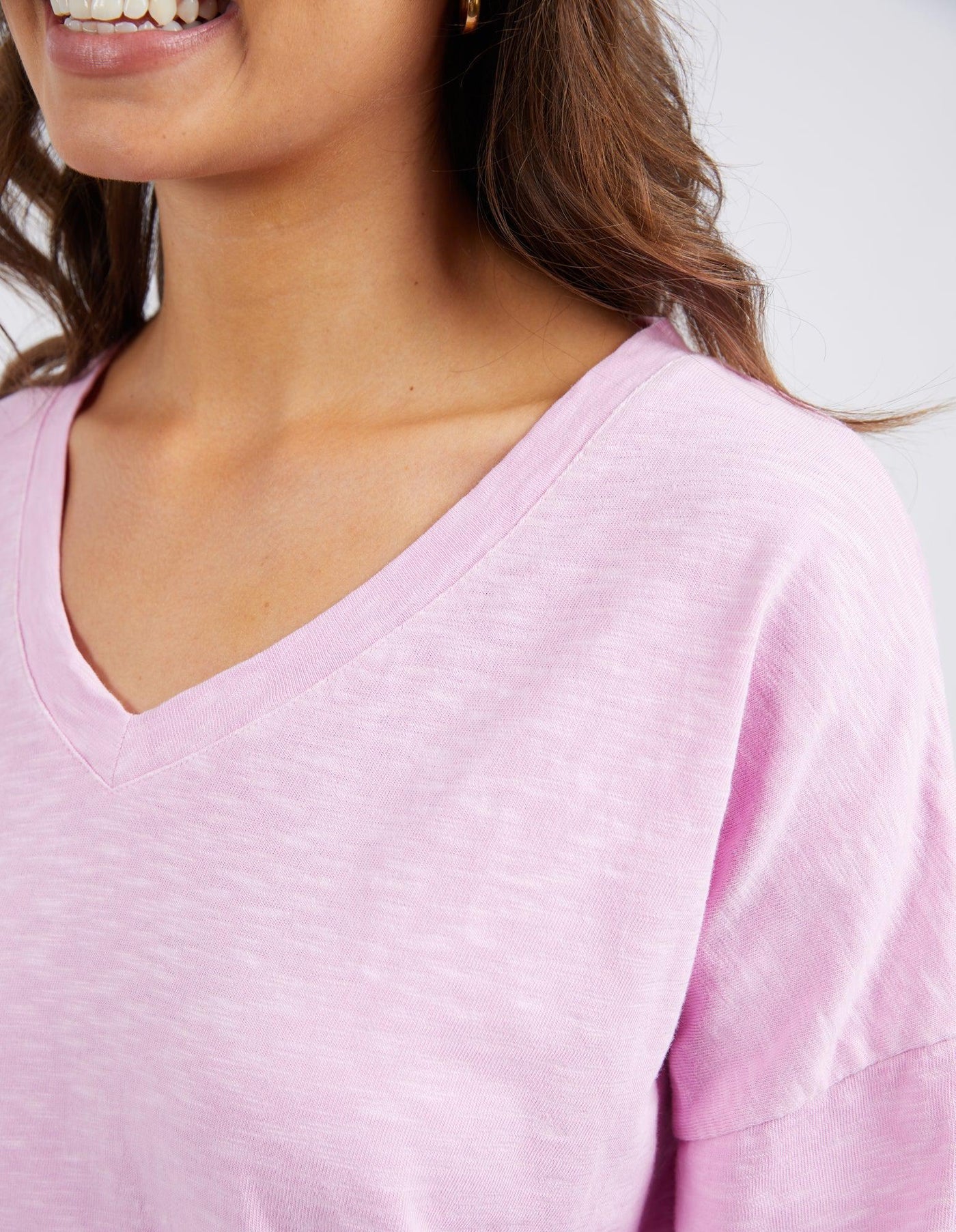 Maize Vee Neck - Lilac-Elm Lifestyle-Lima & Co