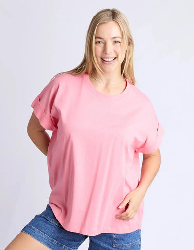 Mckinley Tee - Geranium Pink-Elm Lifestyle-Lima & Co