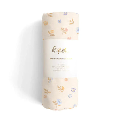 Meadow/Sweet Pea Organic Muslin Wrap Set-Fox And Fallow-Lima & Co