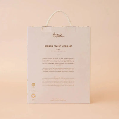 Meadow/Sweet Pea Organic Muslin Wrap Set-Fox And Fallow-Lima & Co