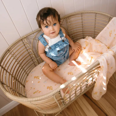 Mermaids Organic Muslin Wrap-Fox And Fallow-Lima & Co