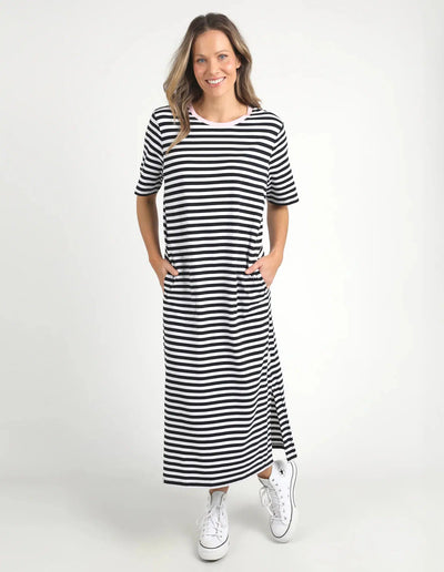 Merry Tee Dress - Navy-Elm Lifestyle-Lima & Co