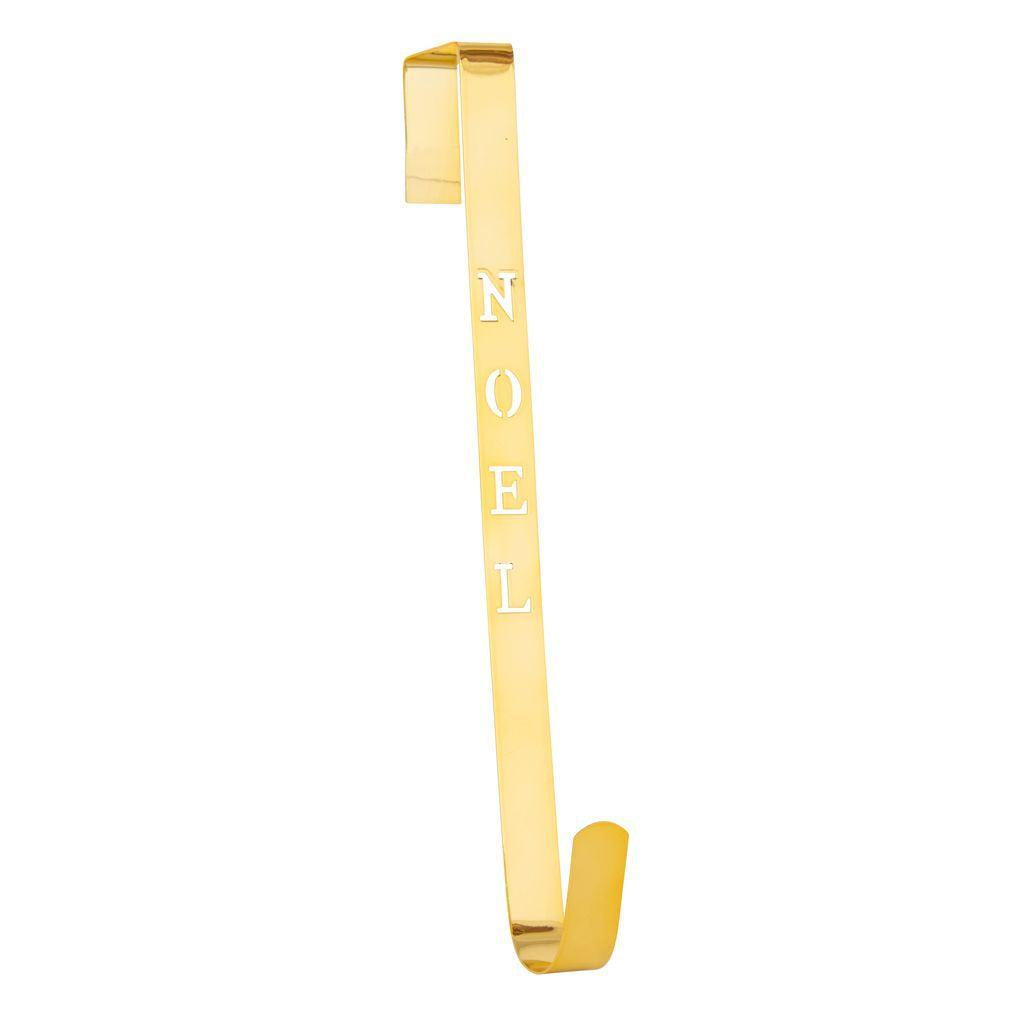 Metal Wreath Hanger Noel Gold-Swing-Lima & Co