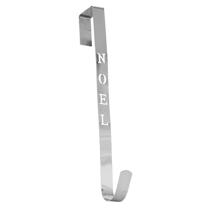 Metal Wreath Hanger Noel Silver-Swing-Lima & Co