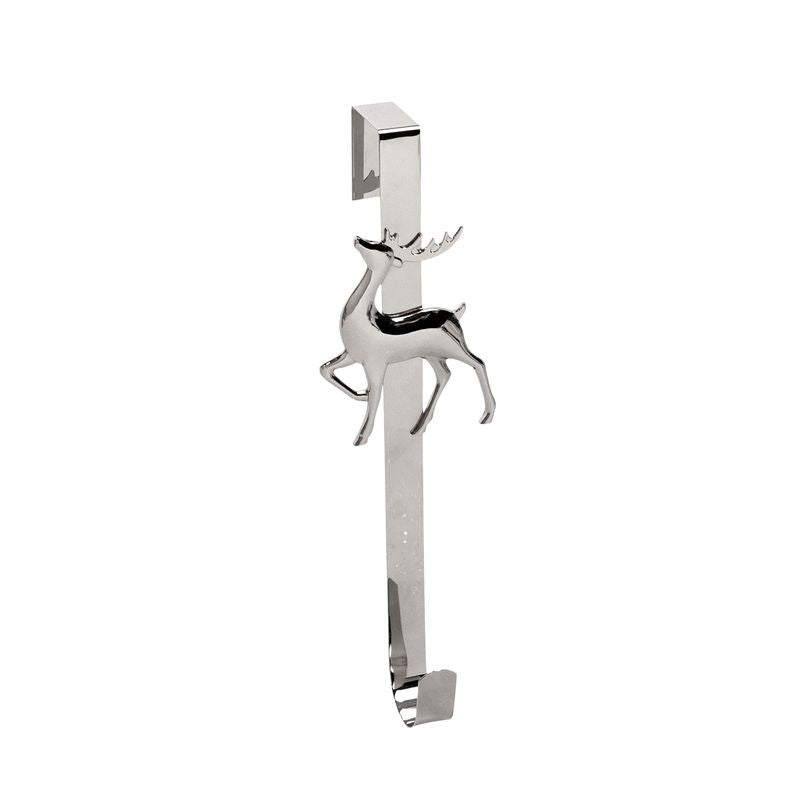 Metal Wreath Holder Deer Silver-Swing-Lima & Co