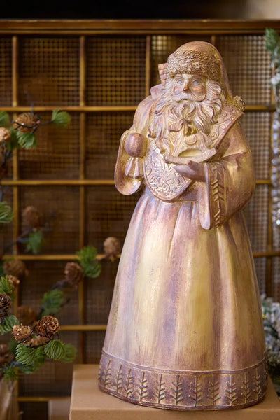 Metallic Santa With Sack-Holly and Ivy-Lima & Co