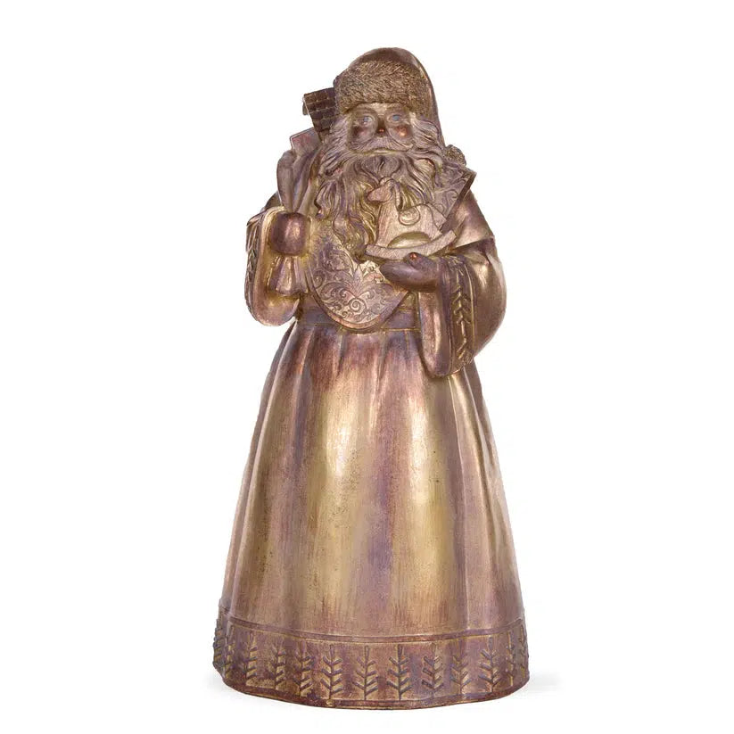 Metallic Santa With Sack-Holly and Ivy-Lima & Co