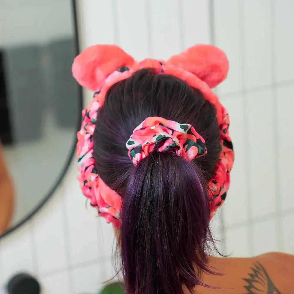 Midnight Blooms Scrunchie and Headband Set-Annabel Trends-Lima & Co