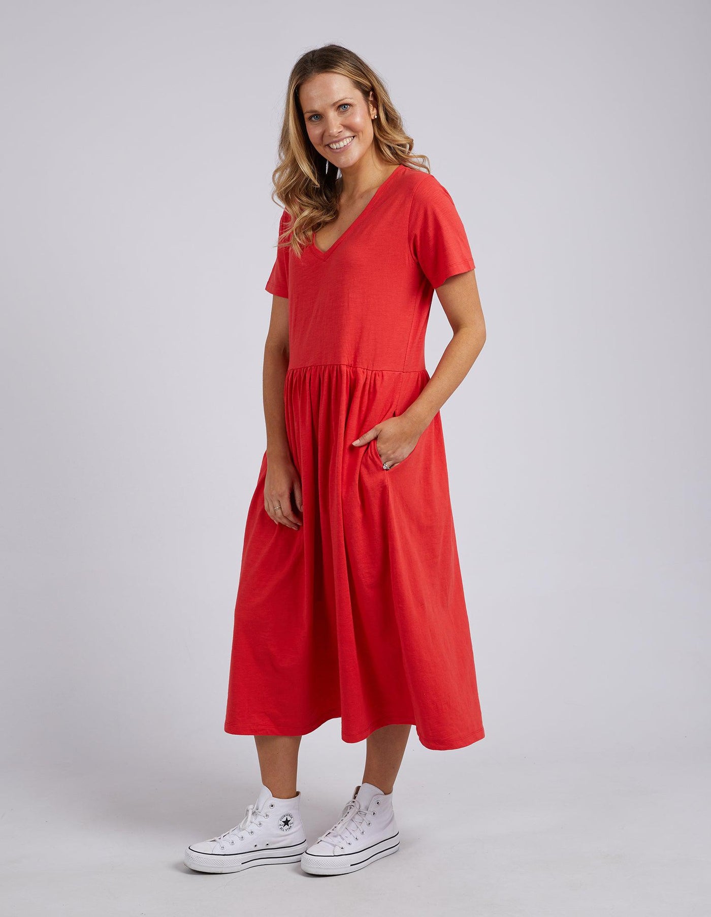 Mimi Midi Dress - Cherry-Elm Lifestyle-Lima & Co