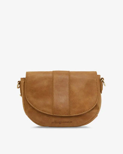 Mini Zara Saddle Bag - Vintage Tan-Arlington milne-Lima & Co