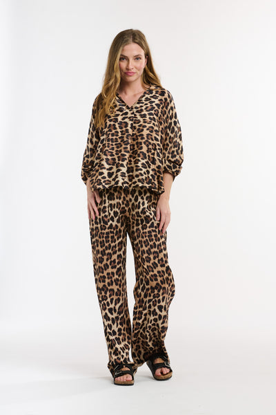 Monroe Pant - Brown/Beige-Italian Star-Lima & Co