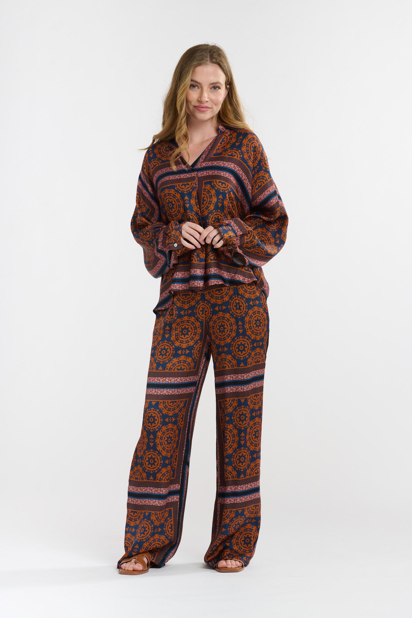 Monroe Pant - Orange-Italian Star-Lima & Co