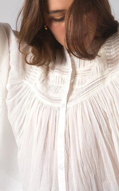 Montana Blouse - Marshmallow-Elm Lifestyle-Lima & Co