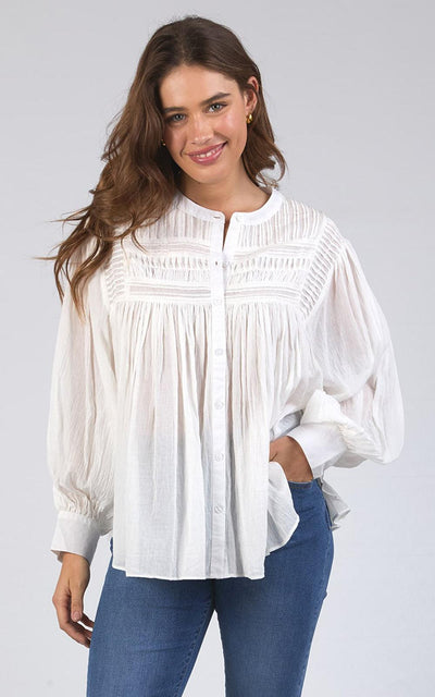 Montana Blouse - Marshmallow-Elm Lifestyle-Lima & Co
