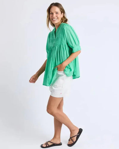 Monty SS Shirt - Gumdrop Green-Elm Lifestyle-Lima & Co