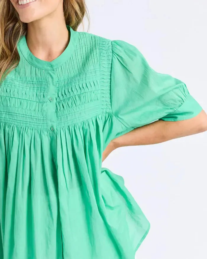 Monty SS Shirt - Gumdrop Green-Elm Lifestyle-Lima & Co