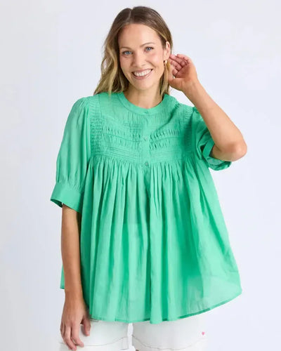 Monty SS Shirt - Gumdrop Green-Elm Lifestyle-Lima & Co