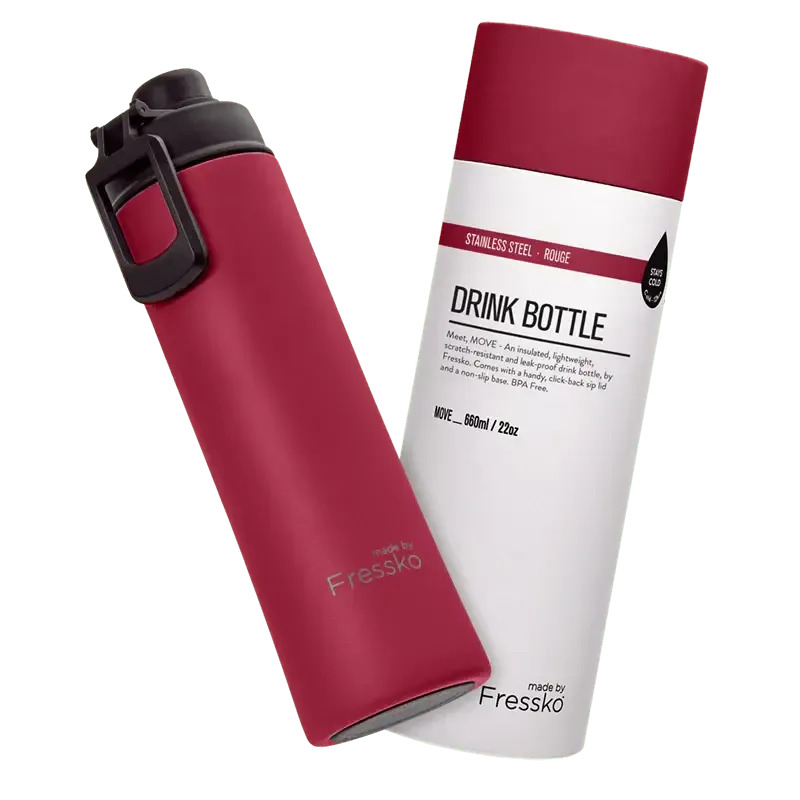Move 660ml Sip Flask - Rouge-Fressko-Lima & Co