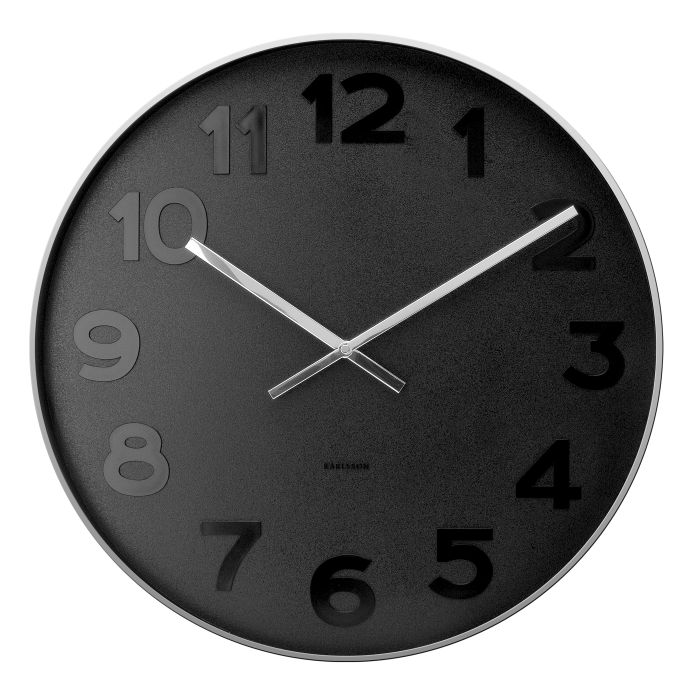 Mr Black Wall Clock-Albi-Lima & Co