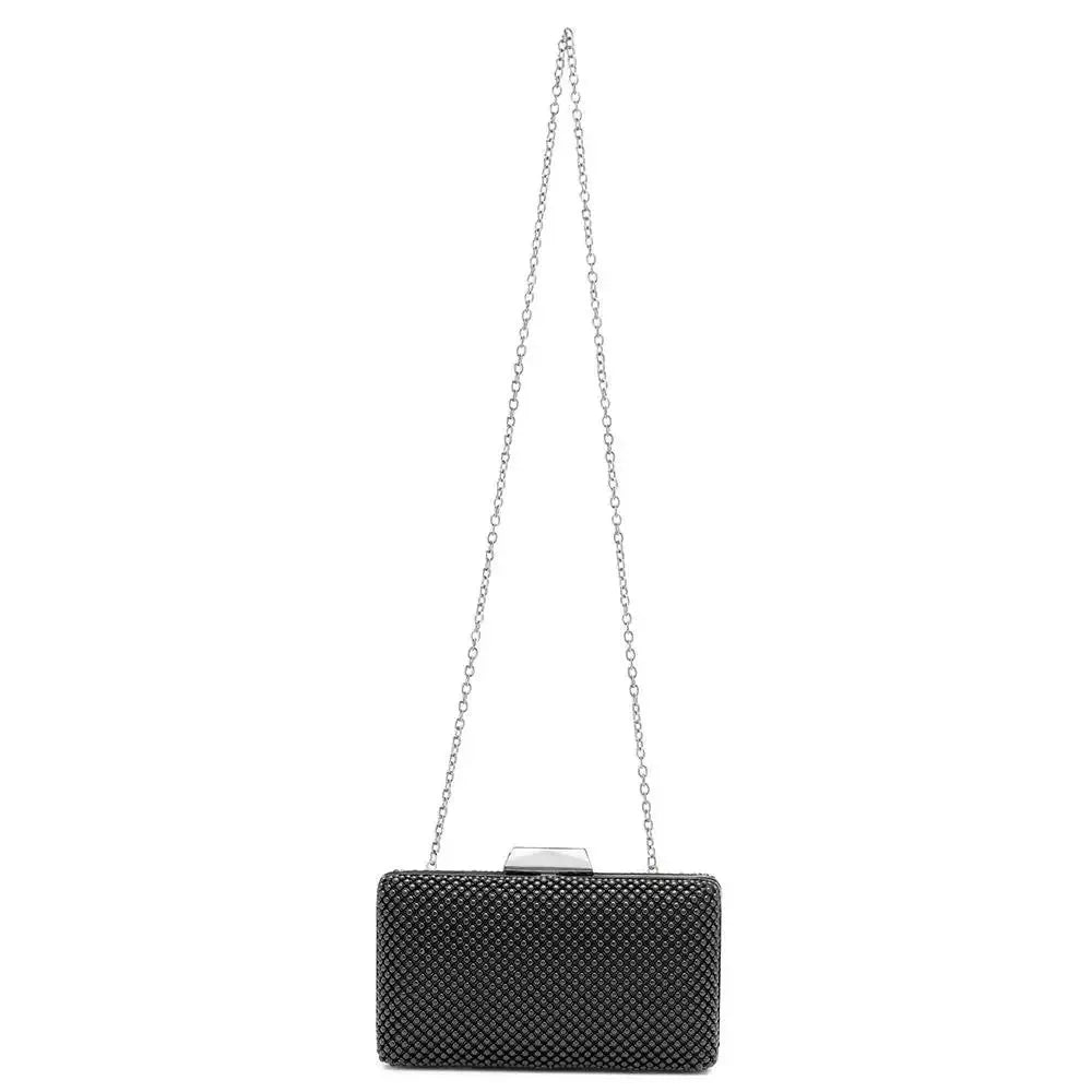 Natasha Ball Mesh Clutch - Black-Olga Berg-Lima & Co