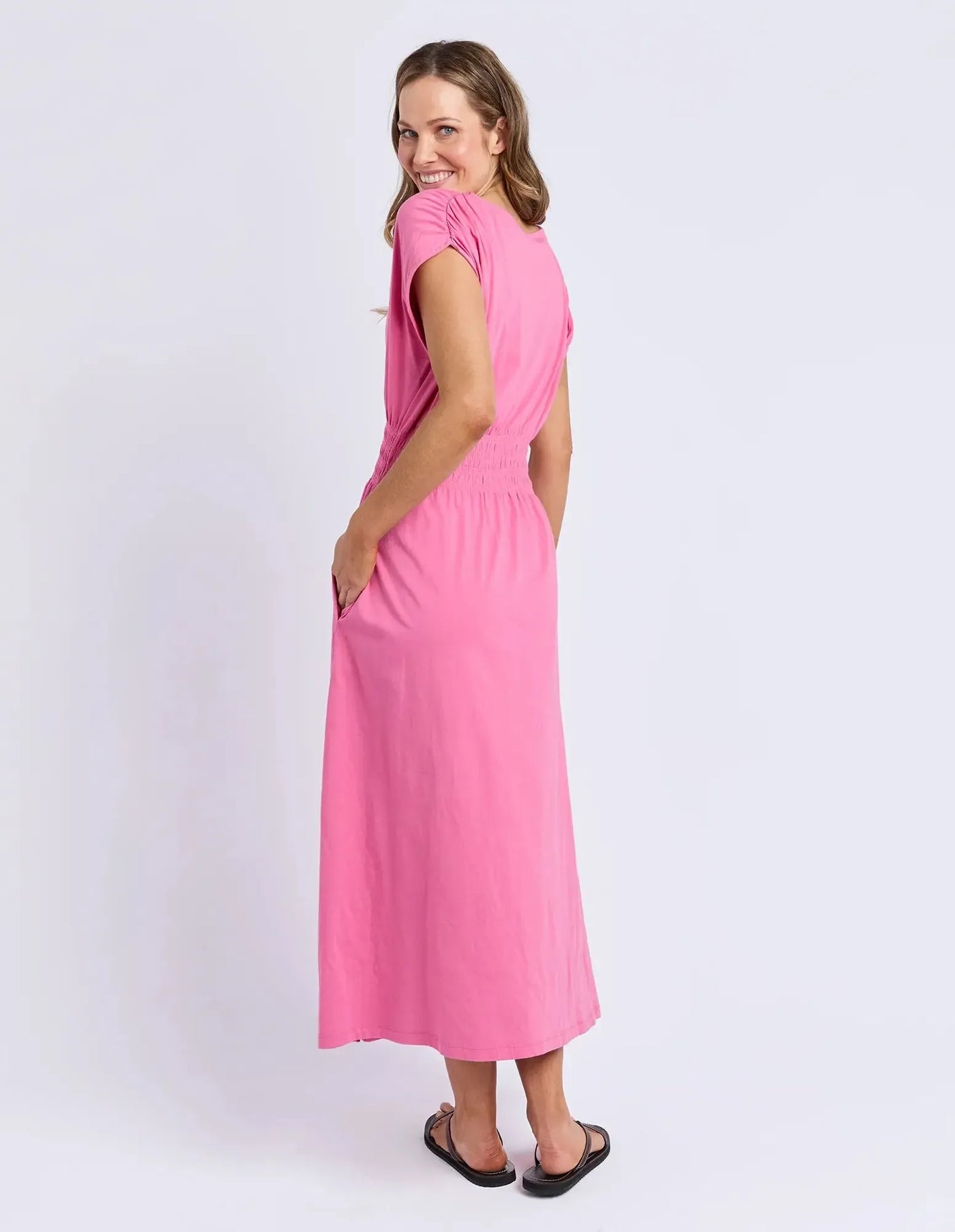 Nelle Midi Dress - Chataeu Rose-Elm Lifestyle-Lima & Co
