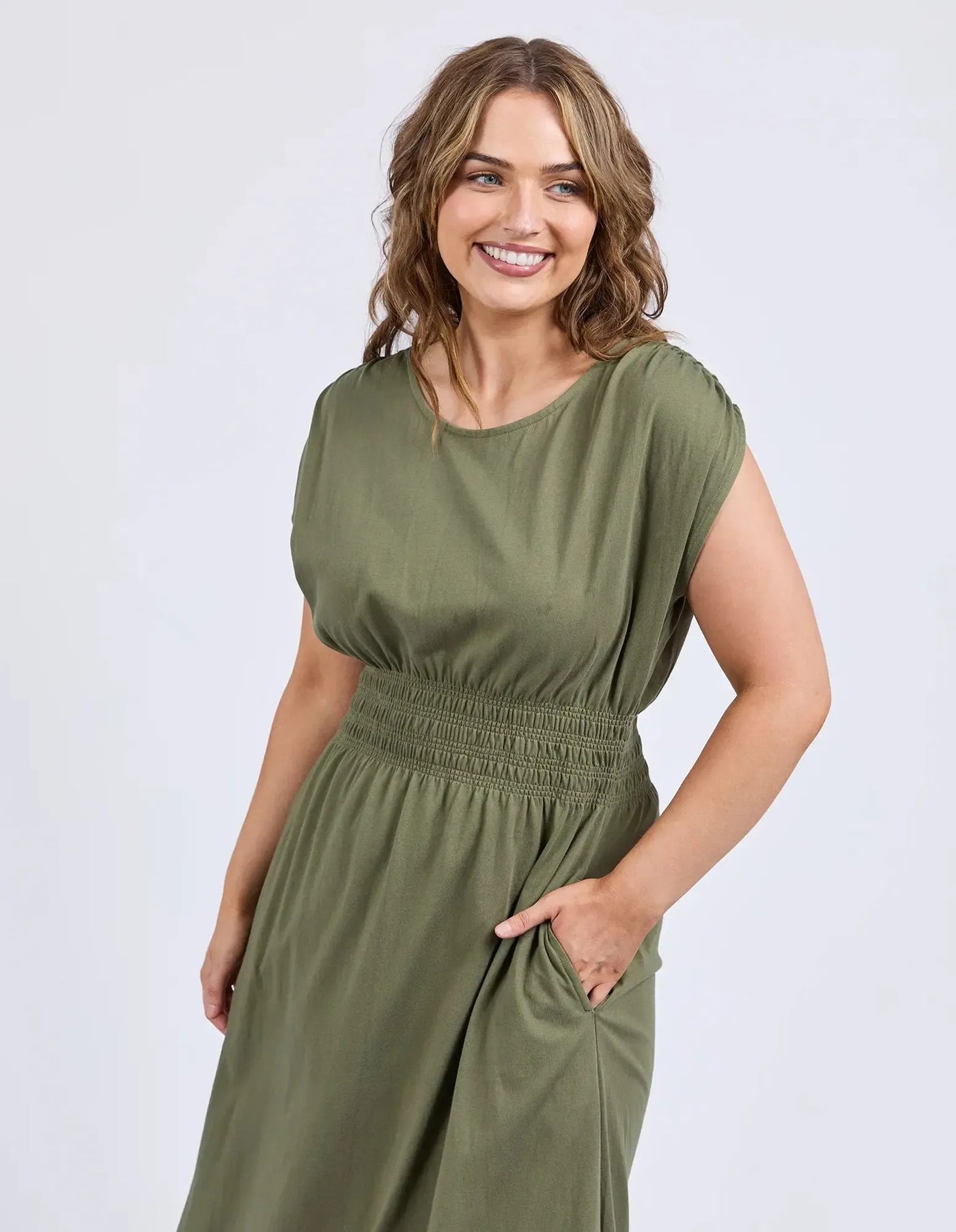 Nelle Midi Dress - Clover-Elm Lifestyle-Lima & Co