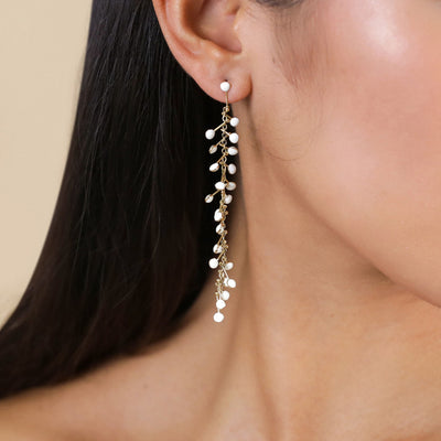 Nora Medium Heart Dangle Earring-Franck Herval-Lima & Co