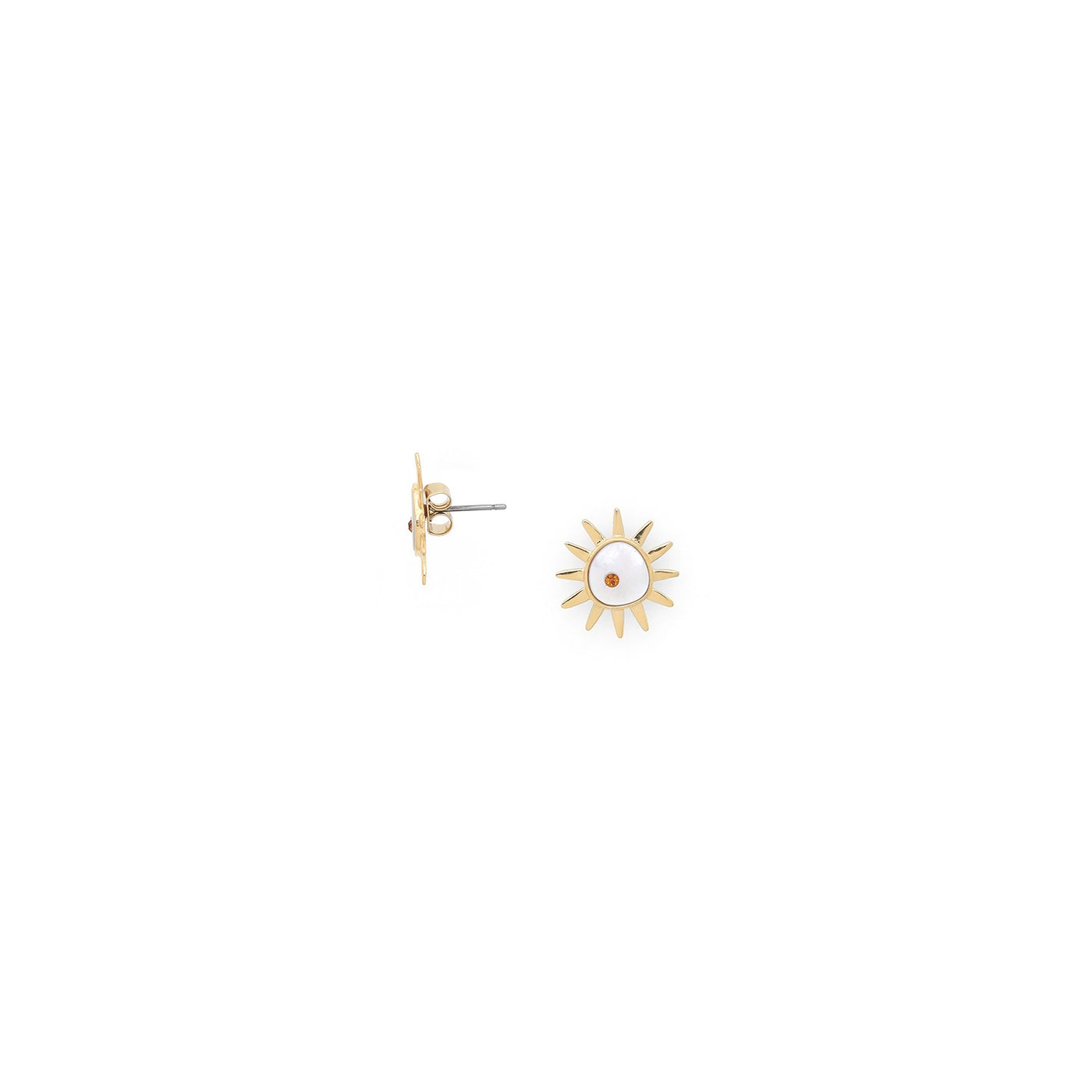Nora Small Sun Stud Earring-Franck Herval-Lima & Co