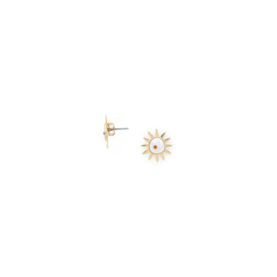 Nora Small Sun Stud Earring-Franck Herval-Lima & Co