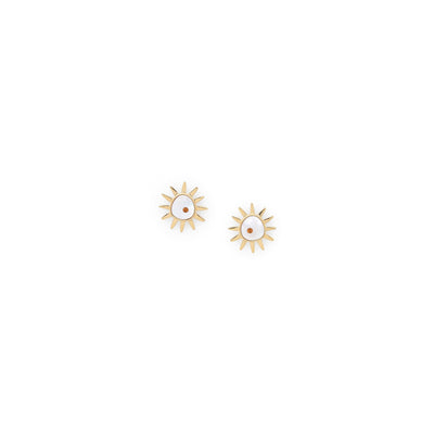 Nora Small Sun Stud Earring-Franck Herval-Lima & Co