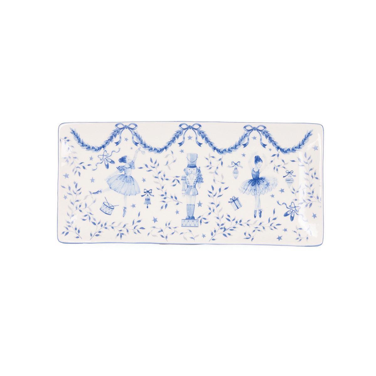 Nutcracker Wonderland Sandwich Plate-Holly and Ivy-Lima & Co
