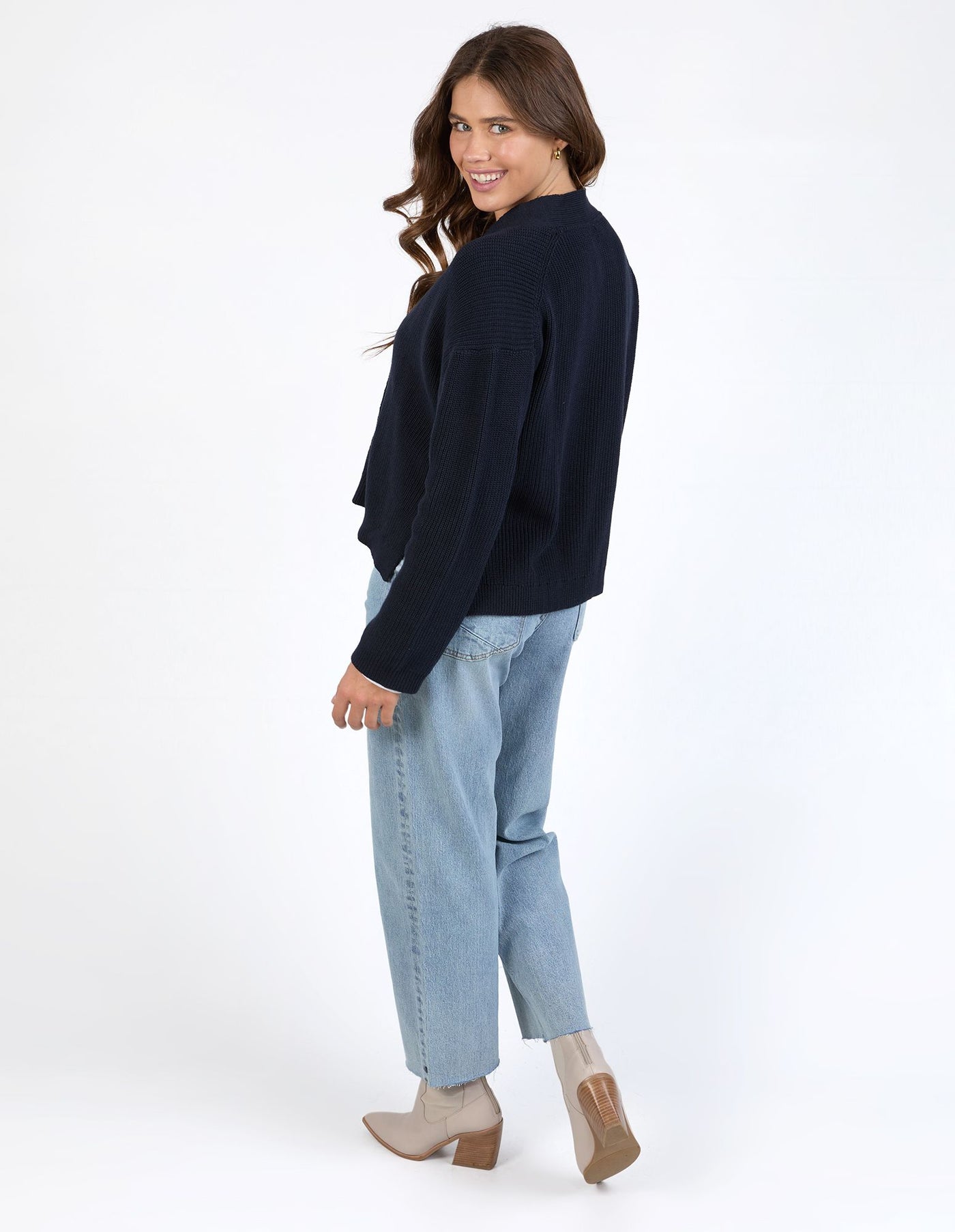 Oakley Cardi - Navy-Elm Lifestyle-Lima & Co