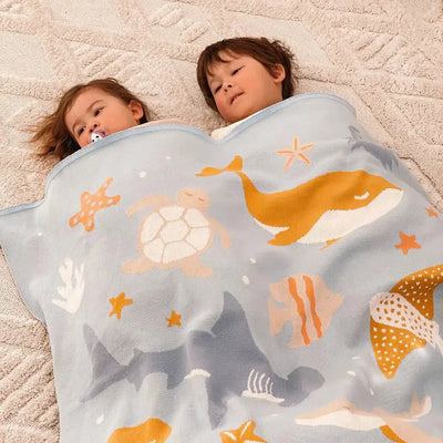Ocean Creatures Blanket-Fox And Fallow-Lima & Co
