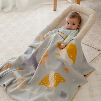 Ocean Creatures Blanket-Fox And Fallow-Lima & Co