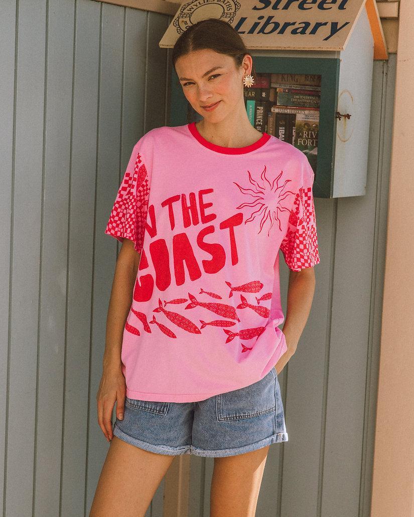 On The Coast Tee - Pink-Lima & Co-Lima & Co