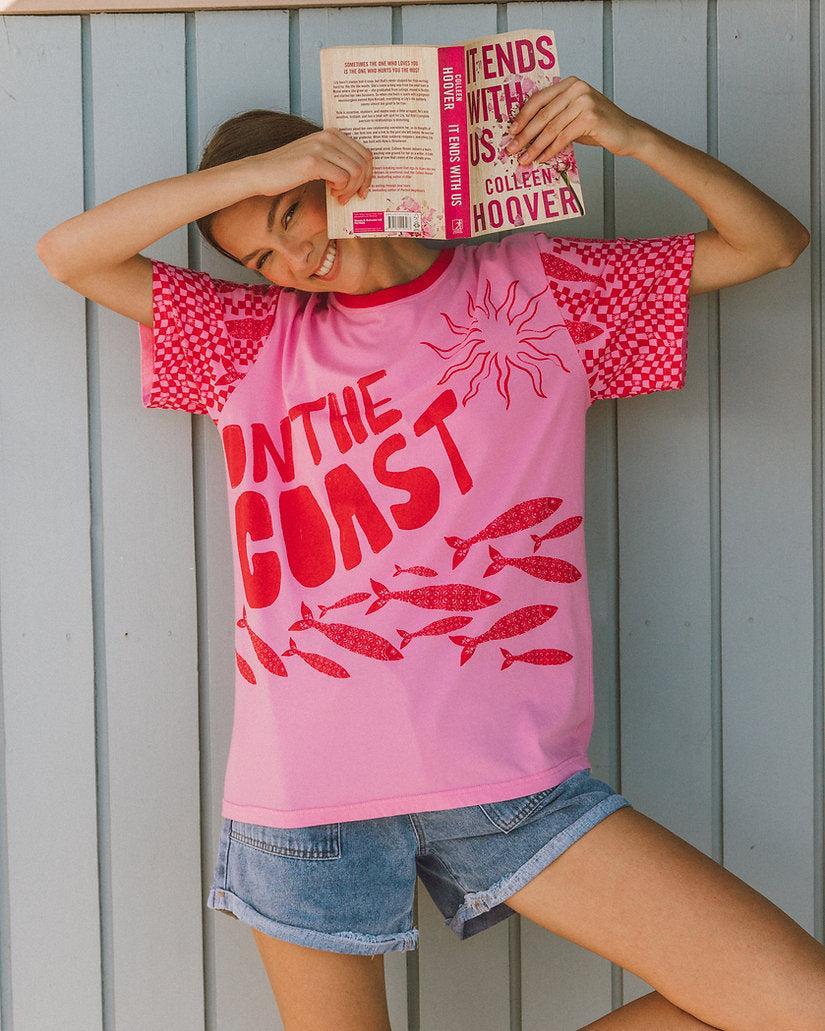 On The Coast Tee - Pink-Lima & Co-Lima & Co